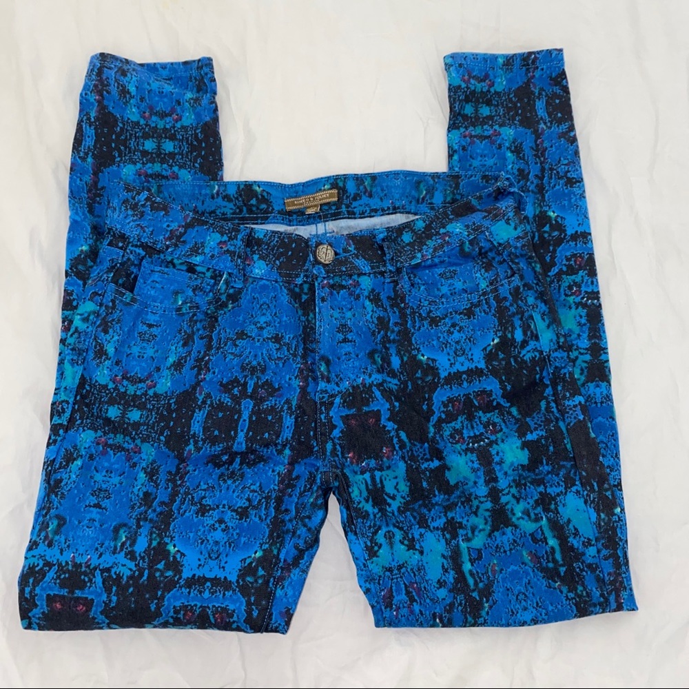 Blue Patterned Romeo & Juliet Couture Jeans